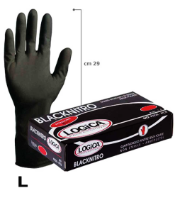 Guanto Nitrile Black Logica 50 Pz  L